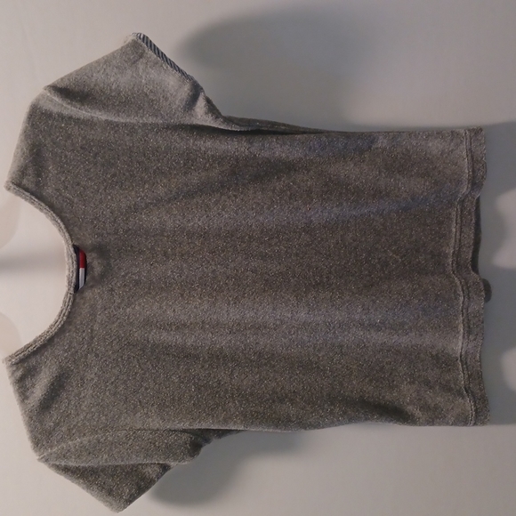Tommy Hilfiger sleepwear top grey (gray) size s/p fuzzy and warm short sleeves - Picture 6 of 8